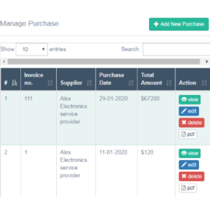 Stock Management Software- Manage Purchase